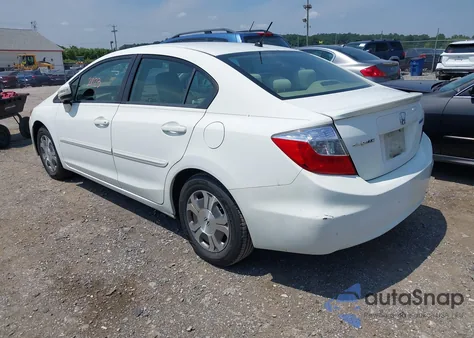 2012 Honda Civic Hybrid from USA, damaged, VIN JHMFB4F28CS002073
